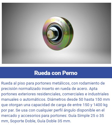 Rueda con perno Ducasse